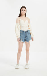 TITANIA KYALITE DENIM-SHORTS
