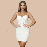 Robe corset à bretelles spaghetti en maille Pixley