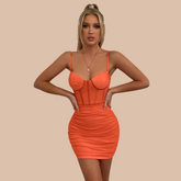 Robe corset à bretelles spaghetti en maille Pixley