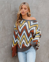 We Vibe – Strickpullover mit Chevron-Muster