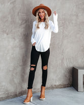 Well Loved Stricktop - Einfarbig Weiß