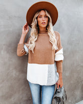 Williamsburg – Strickpullover mit Stehkragen und Colorblock-Muster