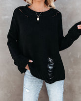 Winters – Distressed-Strickpullover