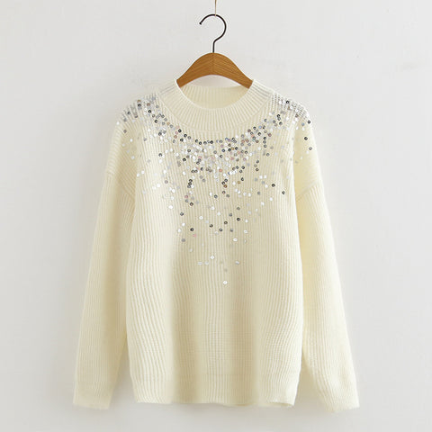 Too Cool Sequin Knit Sweater