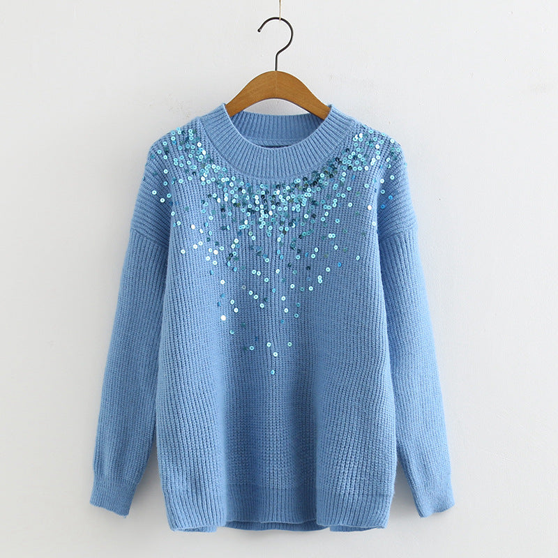 Too Cool Sequin Knit Sweater