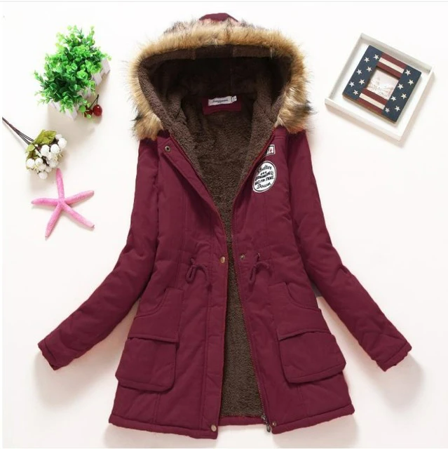 Casual Warm Fur Outwear Parka