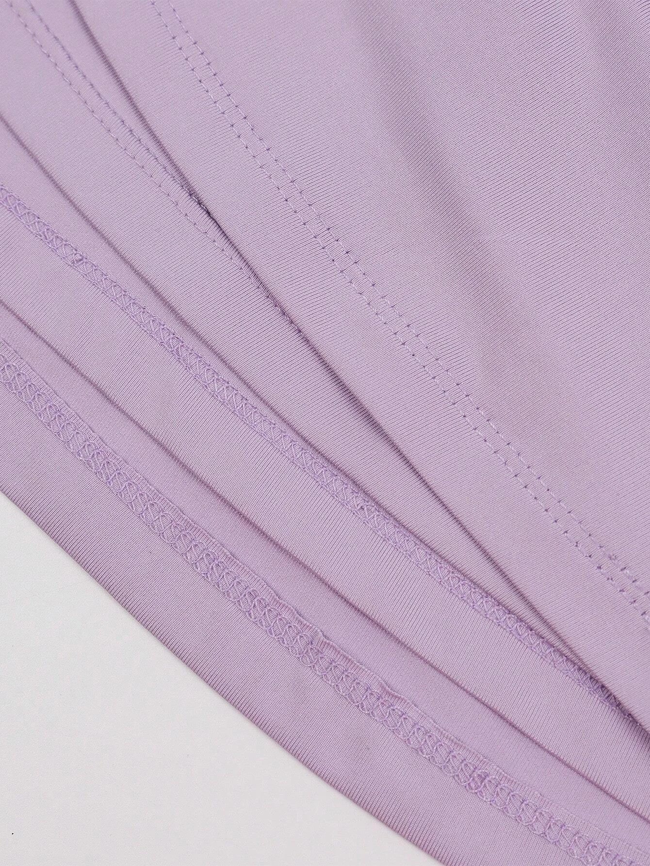 Vintage Square Neck Ruched Corset Fishtail Evening Maxi Dress - Purple