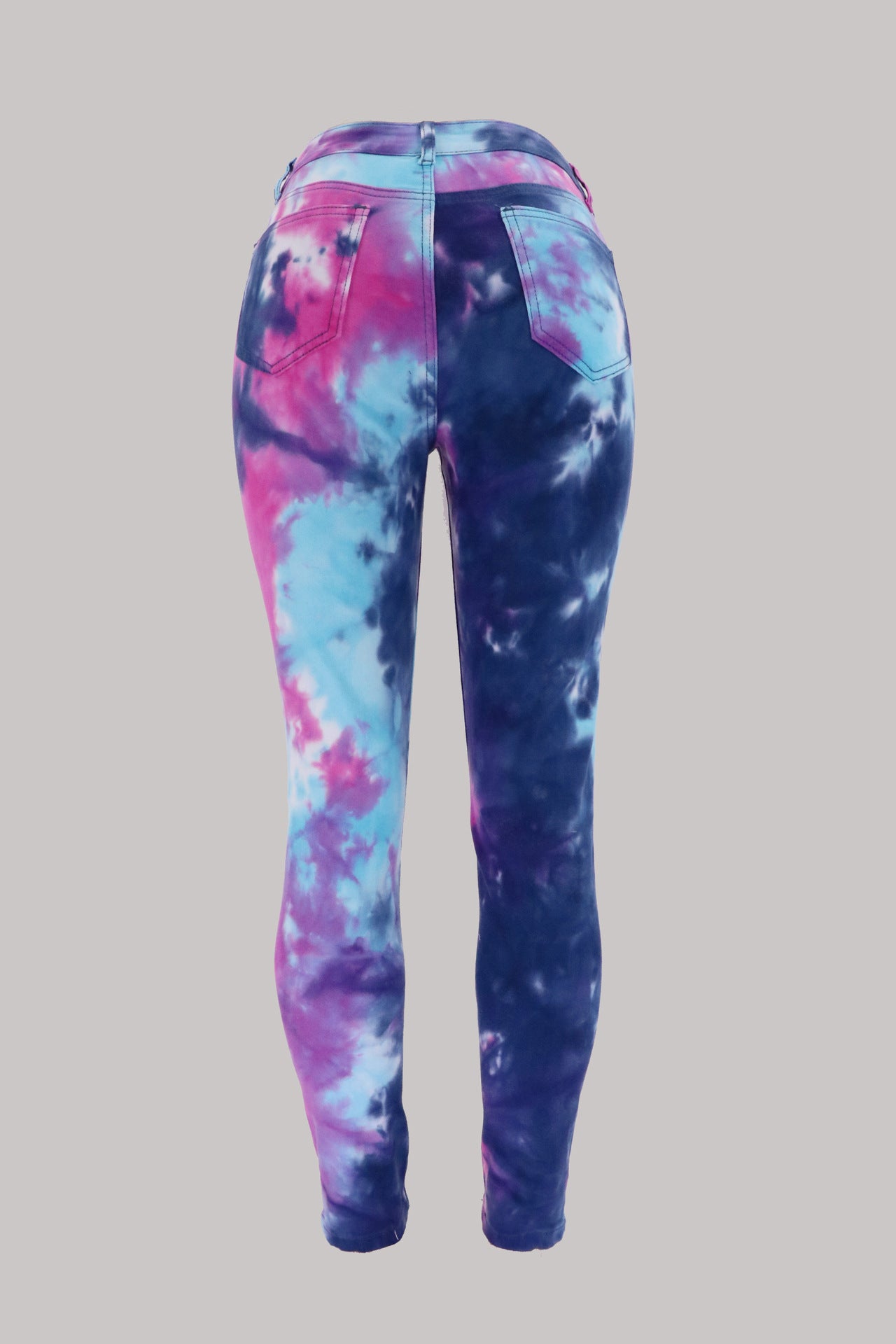 Stay Vibin' Tie Dye Flare Jeans - Multi Color