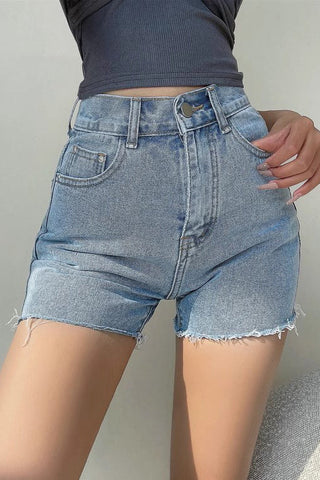 High Waist Denim Shorts