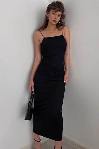 Sexy Backless Strap Wrapped Hip Dress