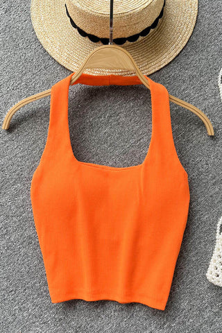 Off Shoulder Halter Camisole Skinny Ladies Tank Top