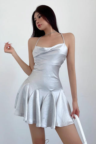 Sexy, rückenfreies, figurbetontes Kleid mit Trägern