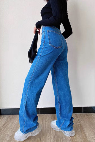 Jeans High Waist Denim Pants