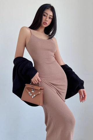 Sexy Knitted Slim Fit Wrap Hip Elastic Dress