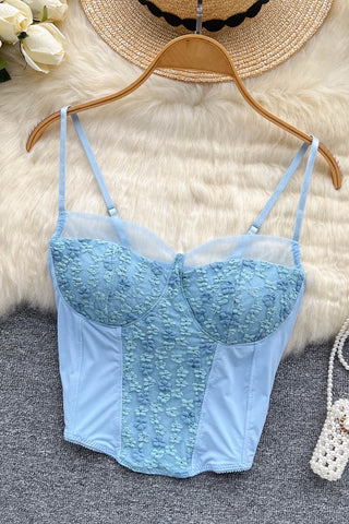 Haut court moulant avec soutien-gorge intégré pour femme, débardeur, caraco, livraison directe