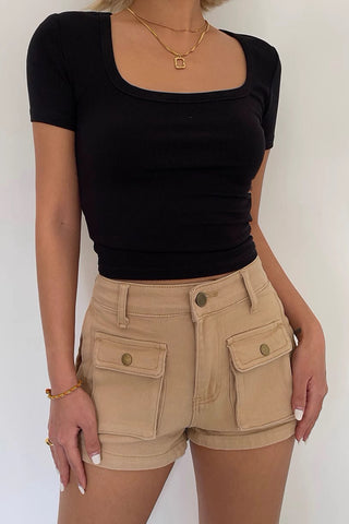 Casual High Waisted Shorts