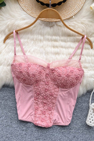 Haut court moulant avec soutien-gorge intégré pour femme, débardeur, caraco, livraison directe