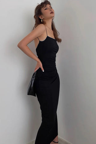 Sexy Backless Strap Wrapped Hip Dress