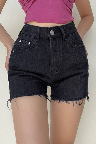 High Waist Denim Shorts