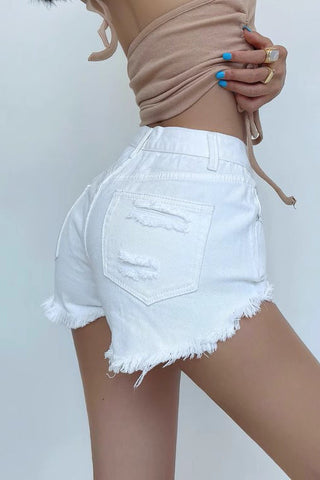 Zerrissene Jeansshorts