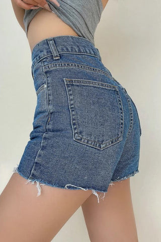 High Waist Denim Shorts