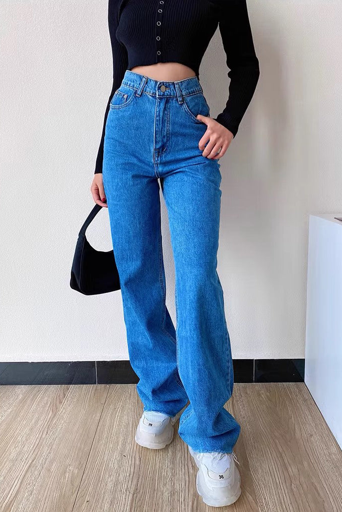 Jeans High Waist Denim Pants