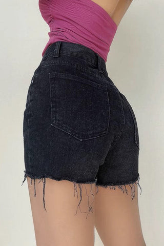 High Waist Denim Shorts