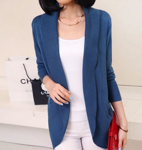 Casual Long Cotton Cardigan Sweater