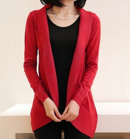 Casual Long Cotton Cardigan Sweater