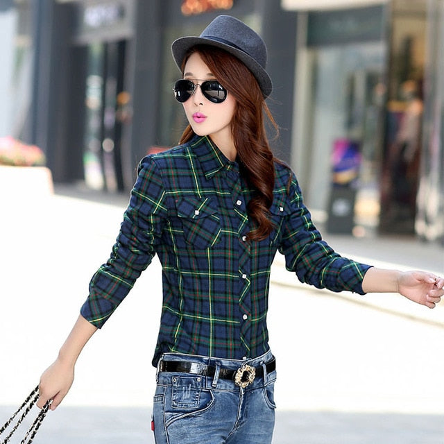 Plaid Design Warm Thick Winter Shirt Jackets