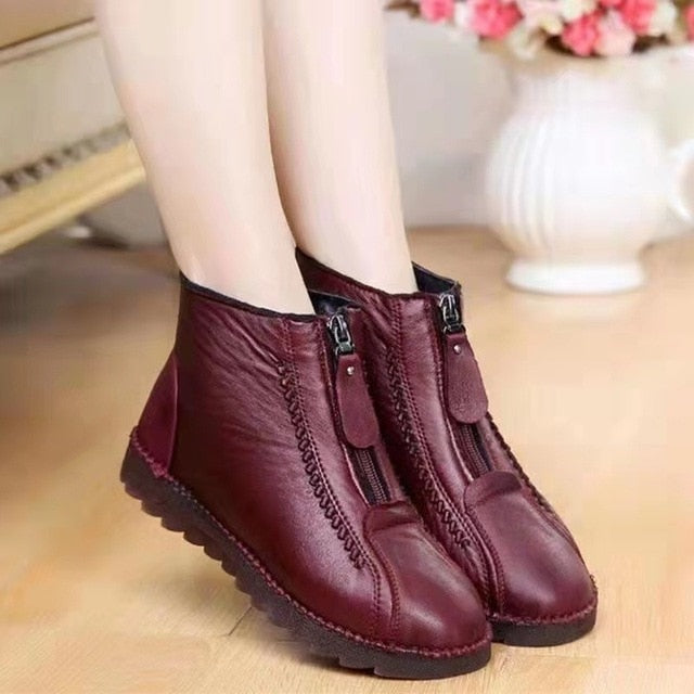 Winter Front Up Zipper Cool Boots