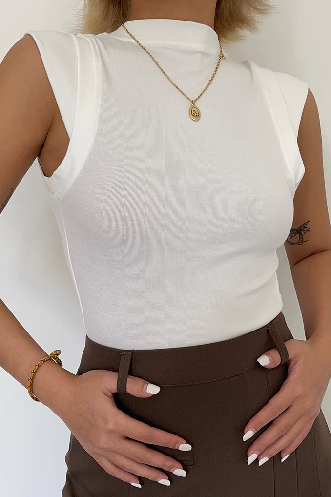 Solid Cap Sleeve Cami Tops