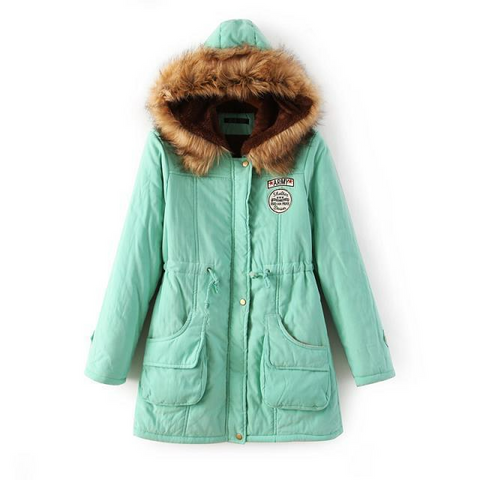 Casual Warm Fur Outwear Parka