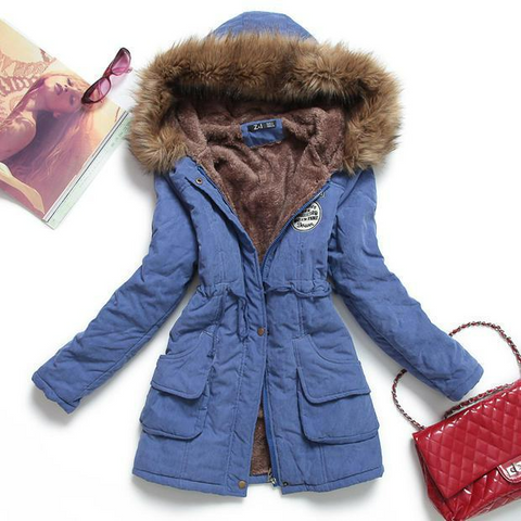 Casual Warm Fur Outwear Parka