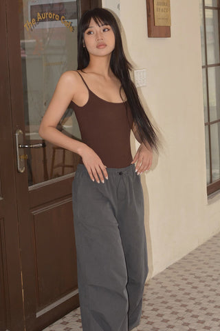 Spaghetti Strap Crop Backless Jumpsuit