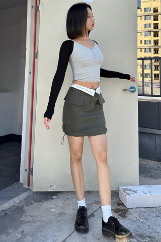 2-in-1 Detachable Pocket Long or Short Skirt