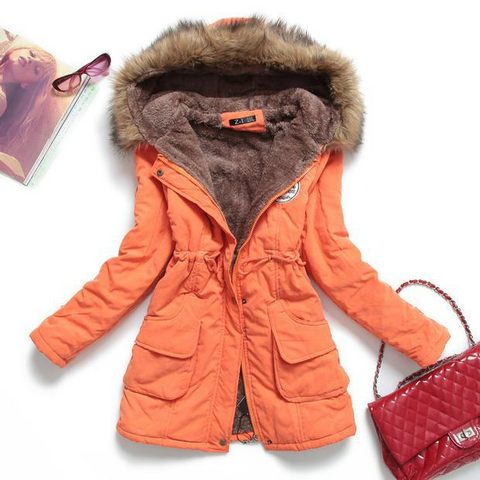 Casual Warm Fur Outwear Parka