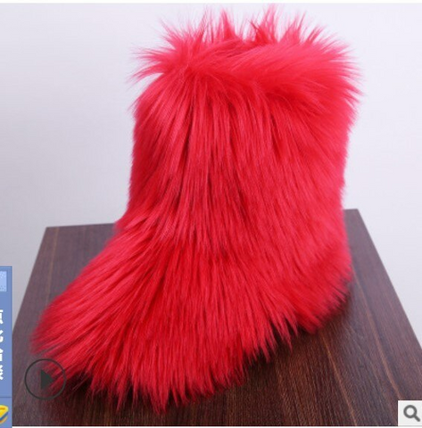 Casual Furry Softener Warm Snow Boots