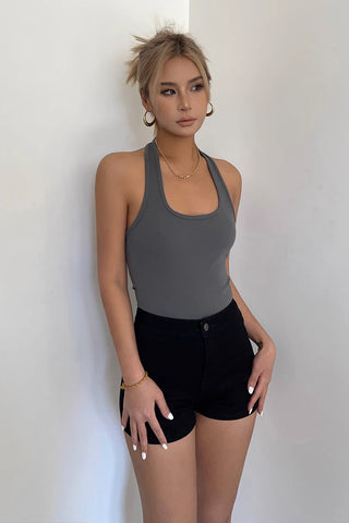 Halter Solid Sleeveless Cami Tops