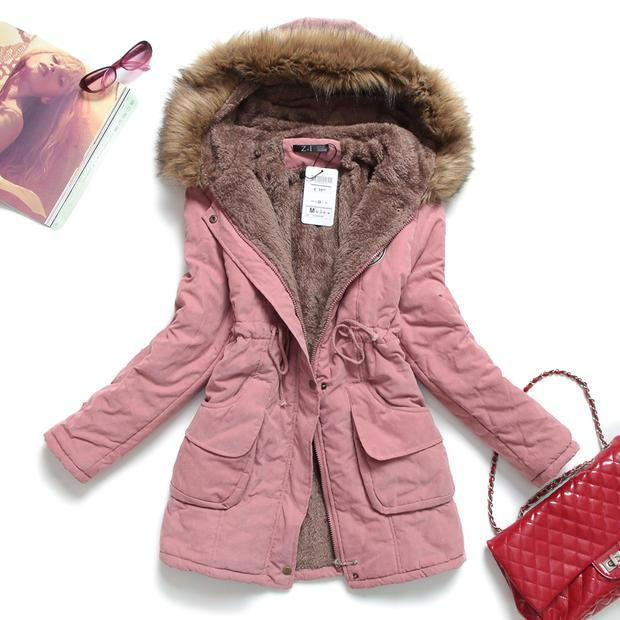 Casual Warm Fur Outwear Parka