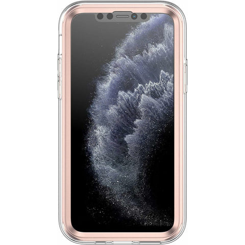 Full Body Stylish Bling Chrome Shockproof Protective Case With Built-In Screen Protector For Iphone 11 12 13 14