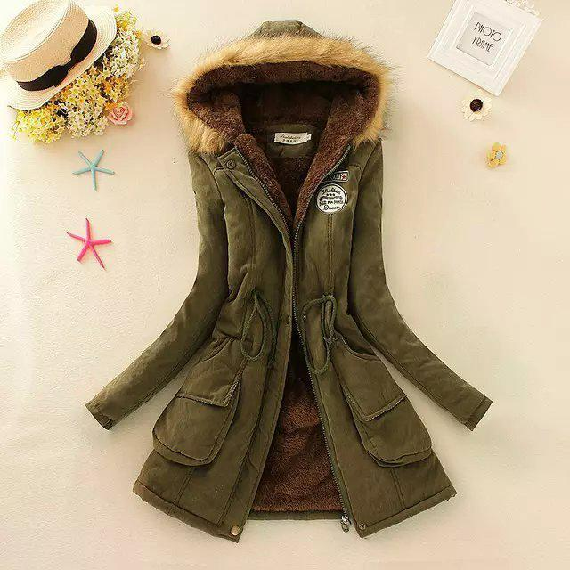 Casual Warm Fur Outwear Parka