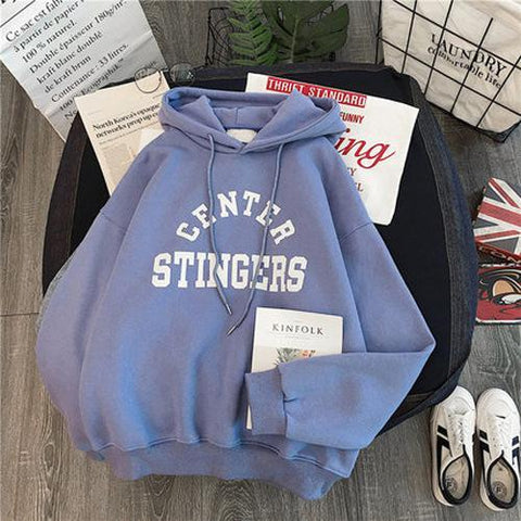 CENTER STINGERS Printed Cool Hoodies