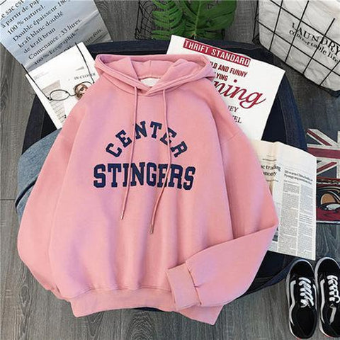 CENTER STINGERS Printed Cool Hoodies