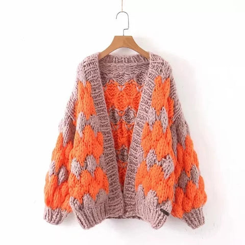 Braided Loose Winter Cardigans