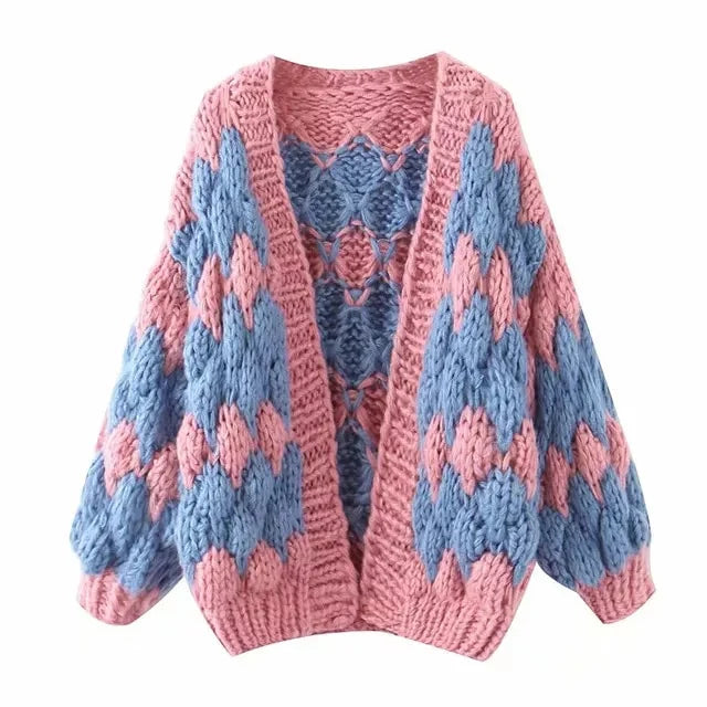 Braided Loose Winter Cardigans