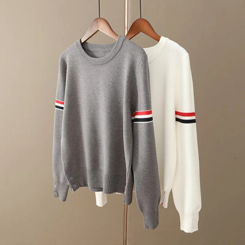 Weicher Kaschmir-Strickpullover: Stylisches O-Neck-Top