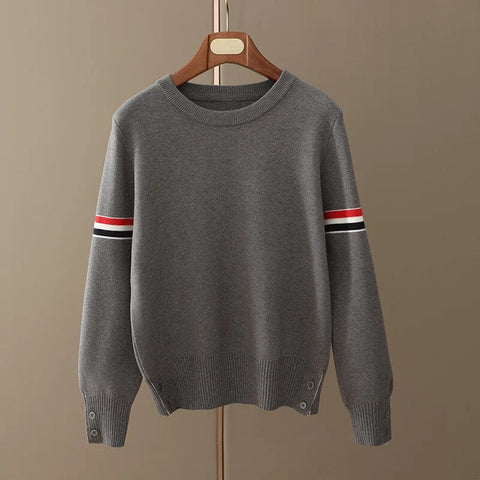 Weicher Kaschmir-Strickpullover: Stylisches O-Neck-Top