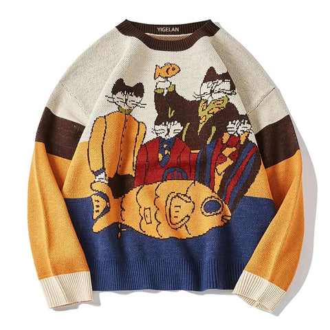 Mr. Cats and Fish American Heritage Cool Sweaters