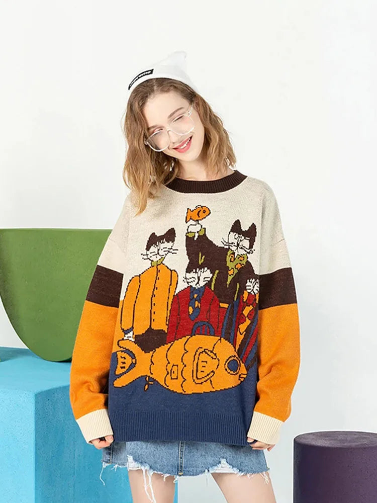 Mr. Cats and Fish American Heritage Cool Sweaters